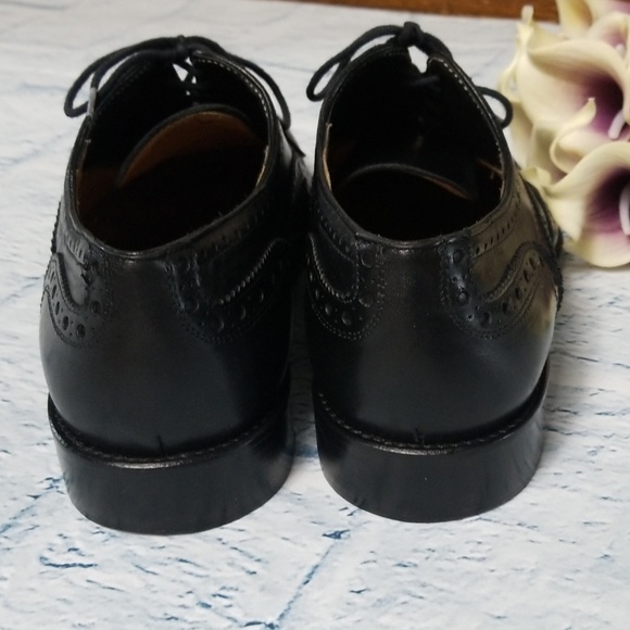 Men's Wall + Water Leather Lace up Wingtip Oxfords - Picture 6 of 8